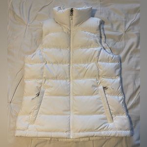Women’s White North Face Vest